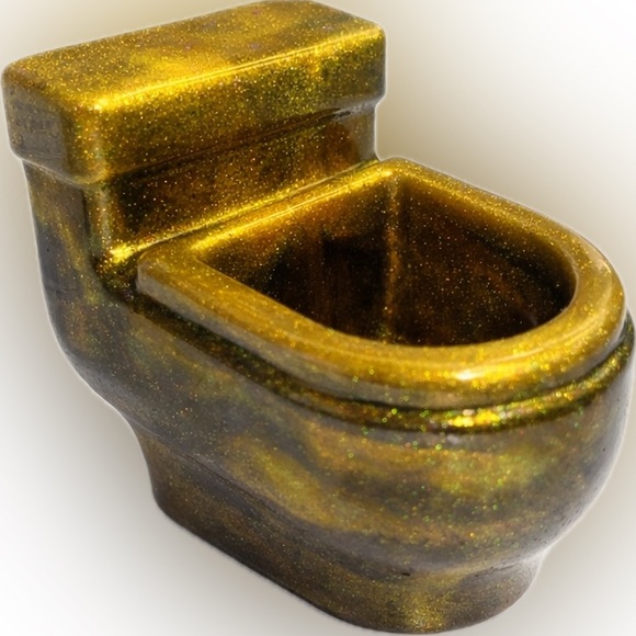 Handmade Other - Mini Toilet Planter / Ashtray – Choose Your Color – FunnCustom Decor